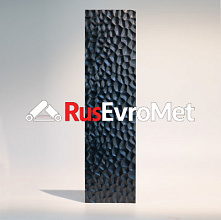 Декоративная нержавеющая сталь  3D Matt Dragon skin Black Middle
